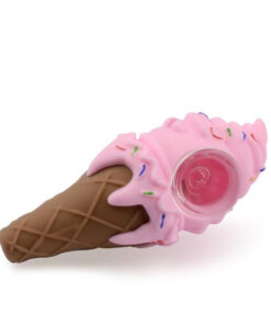 BCWE Pink Silicone Ice Cream Cone Pipe